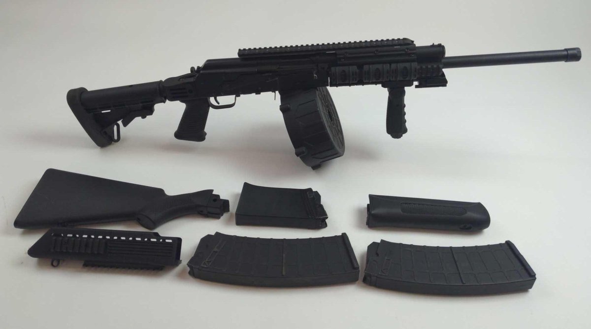 Tactical Izhmash Saiga-12 12 Gauge Shotgun w/Accessories