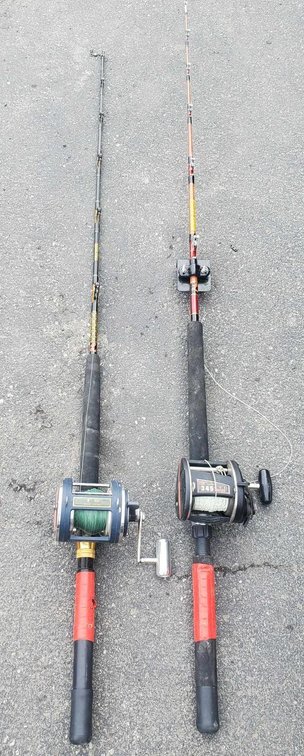 2x Halibut Rods & Reels 