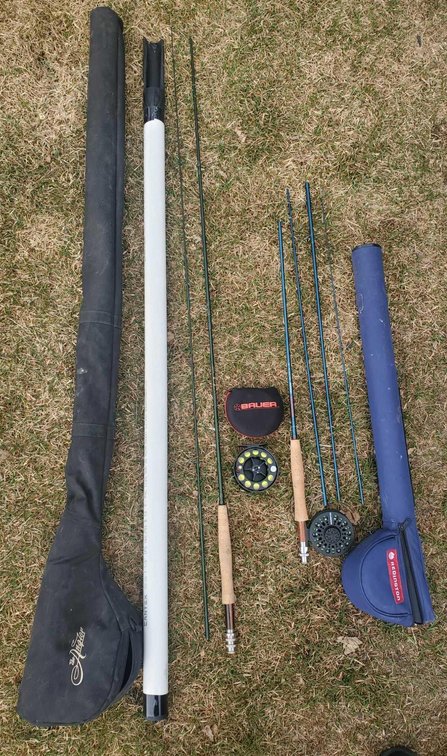 2x Fly Rods & Reels 