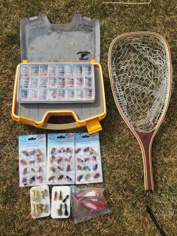Group of Trout Fishing Items 