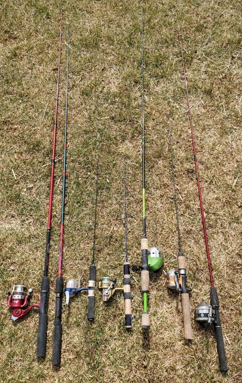 Assorted Trout Rods and Reels 