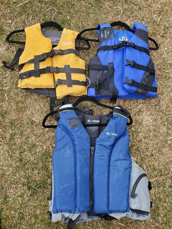 3x Pairs of Youth Life Vests 