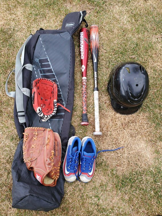 Group of Youth Basball Equipment 