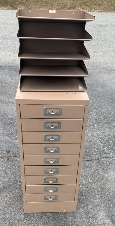Small Filing Cabinet & Document Organizer