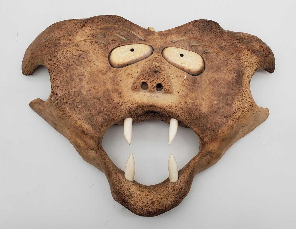 Large Yupik Grotesque Mask from Gambell, AK 