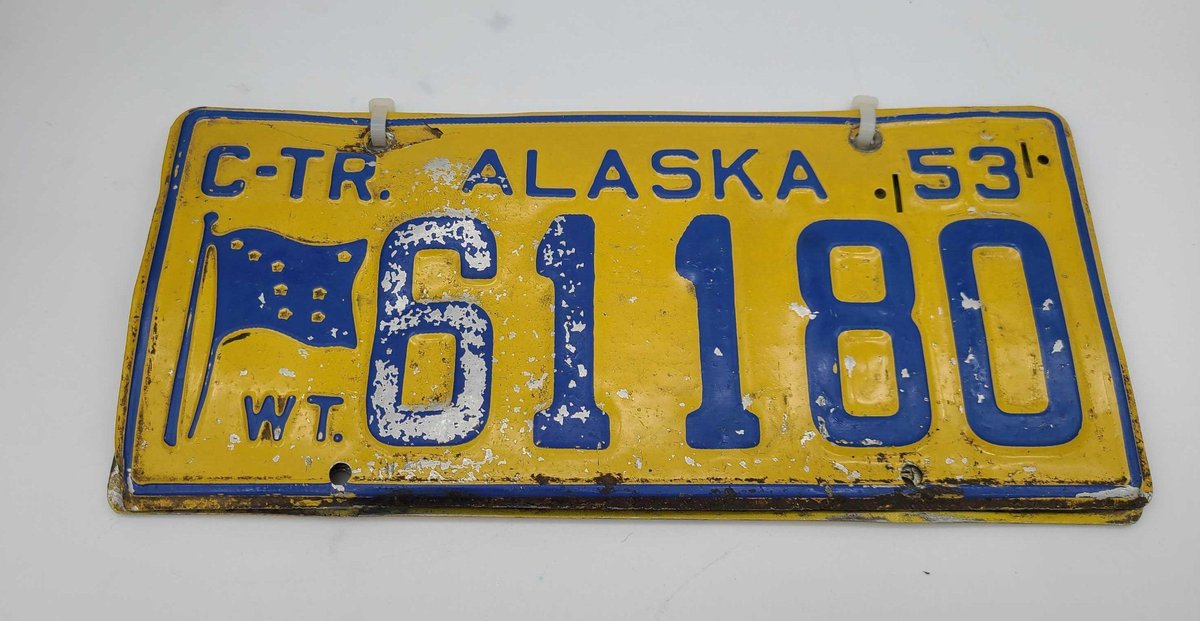 1953 Alaska License Plates