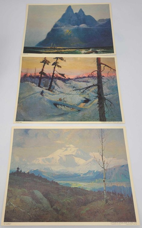 Portfolio of 3x Sydney Laurence Prints