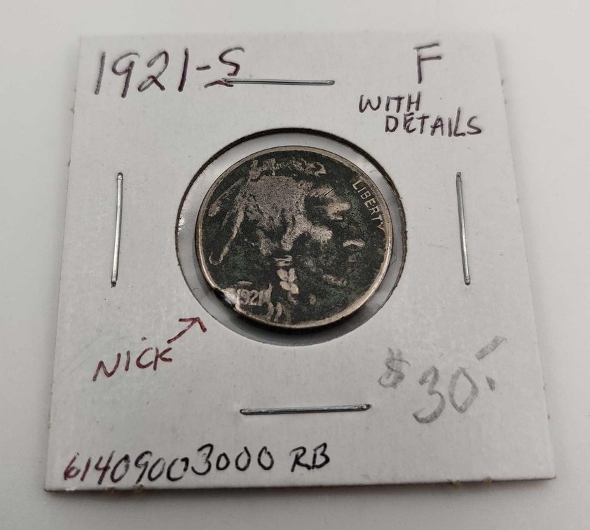 1921-S Buffalo Nickel