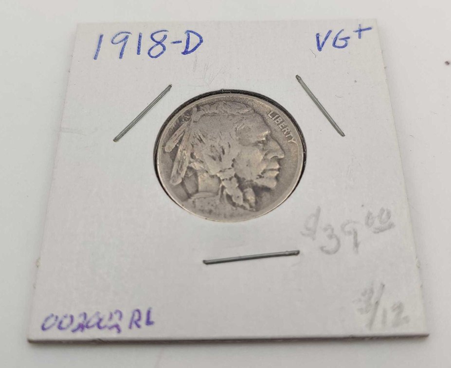 1918-D Buffalo Nickel