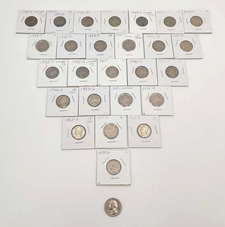 Jefferson Nickel Collection 