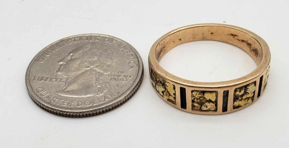 14K Gold Nugget Ring