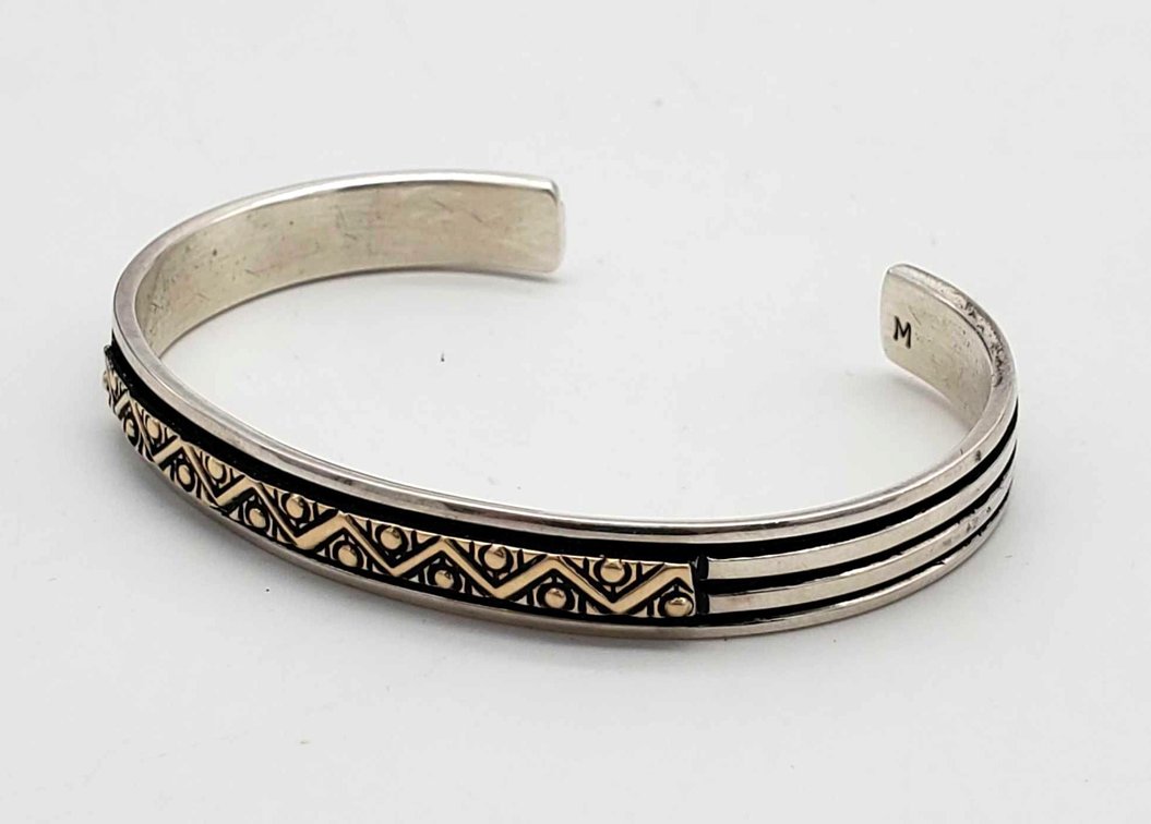 14K Gold & Sterling Bracelet
