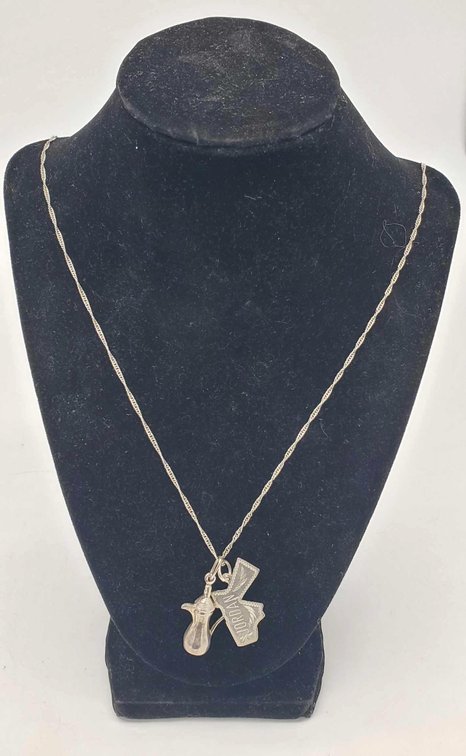 Sterling Silver Necklace & 2x Pendants