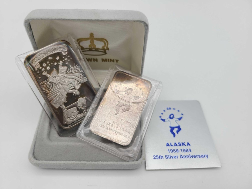 2x 1ozt. Silver Bars
