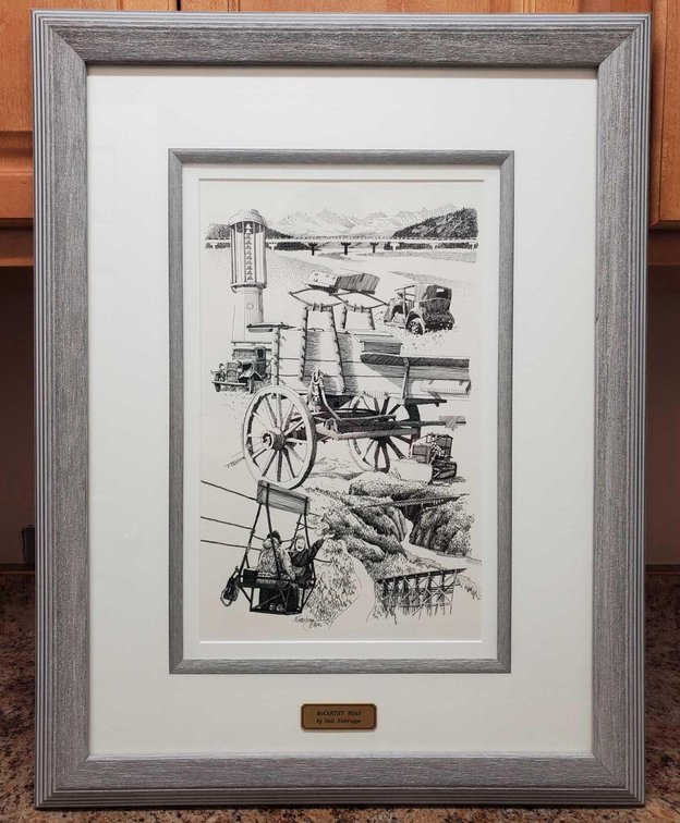 Gail Niebrugge "McCarthy Road" Pen & Ink Drawing 
