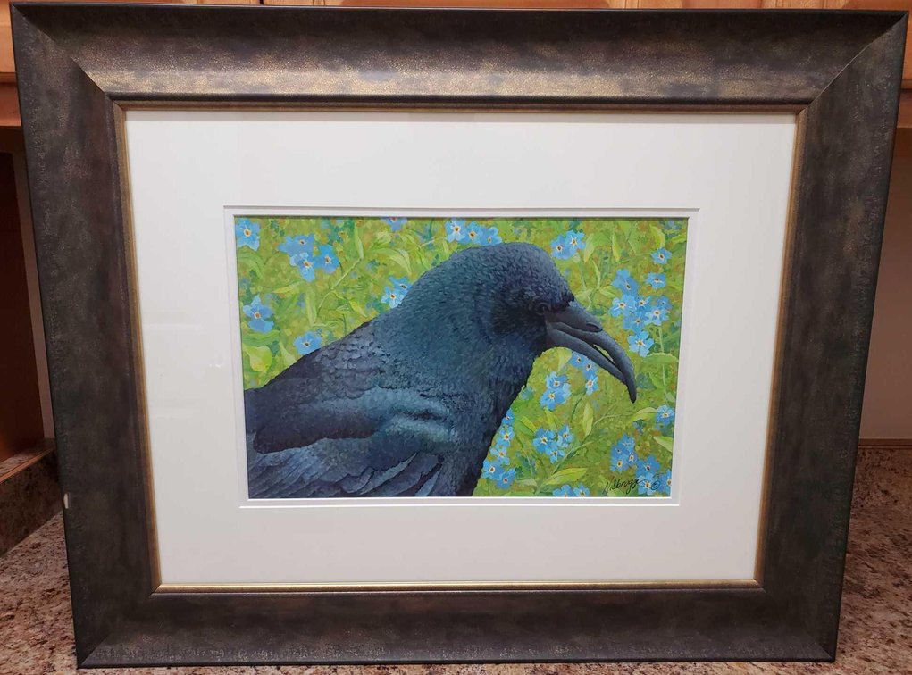 Gail Niebrugge "Sun Raven" Original Painting 