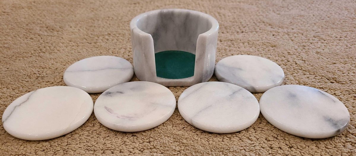 Marble Coaster Set