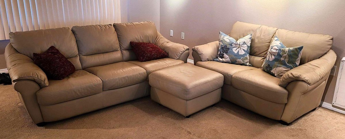 Italsofa 3-Piece Leather Living Room Set