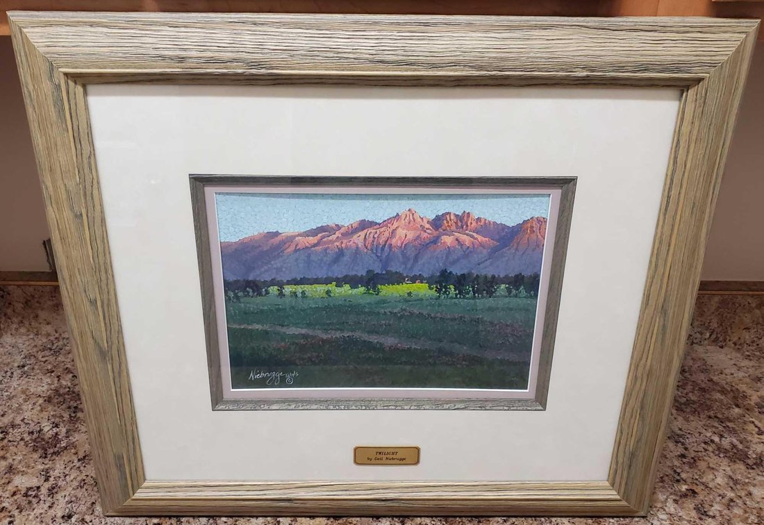 Gail Niebrugge "Twilight" Original Mixed Media Painting 
