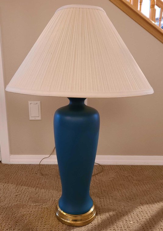 Teal Table Lamp