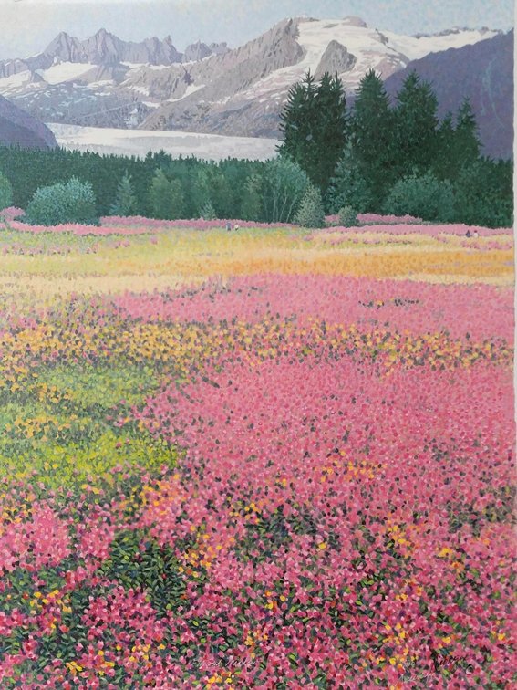 Gail Niebrugge "Fireweed Meadow" Numbered Large Giclee Print #1