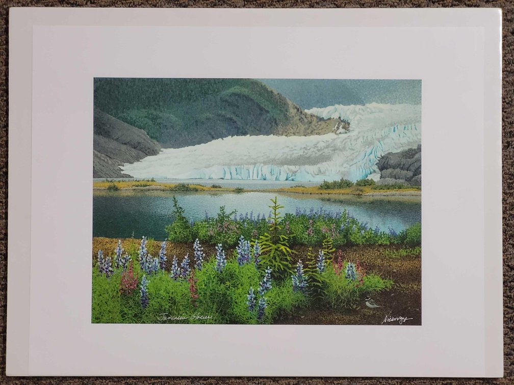 Gail Niebrugge "Juneau's Glacier" Large Giclee Print #1