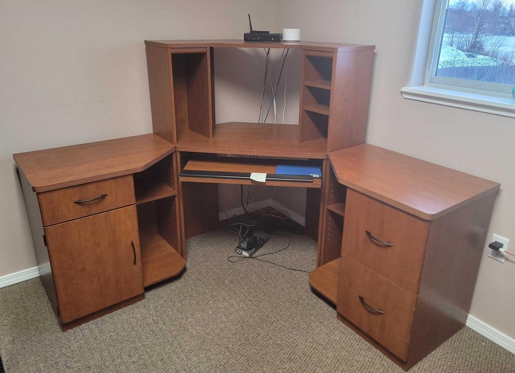 Three Piece Corner Desk