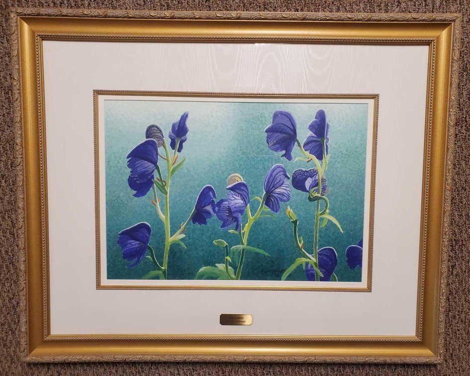 Gail Niebrugge "Monkshod" Original Acrylic Painting 