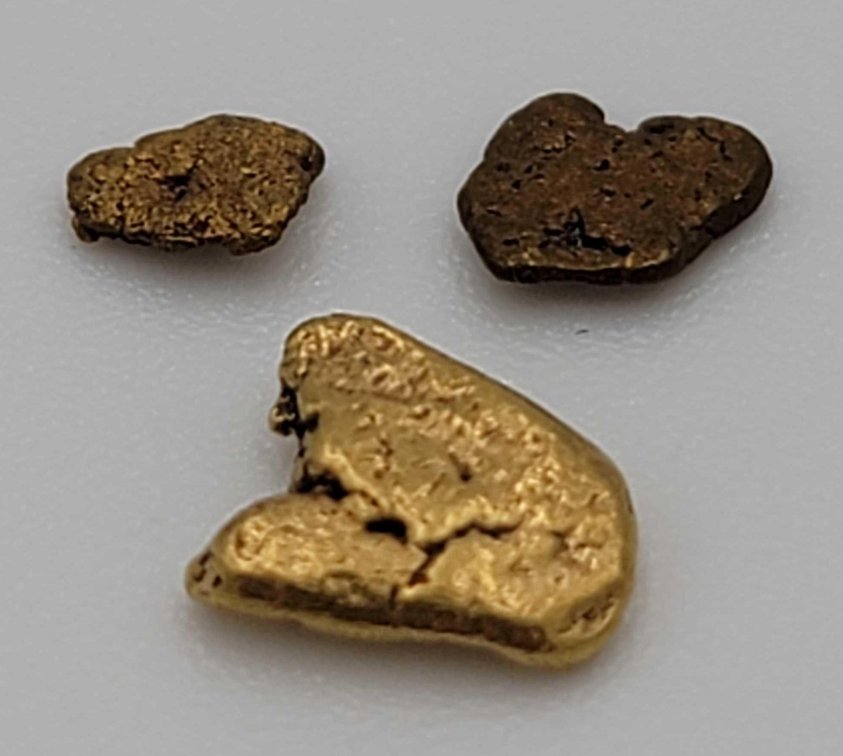 3x Alaskan Placer Gold Nuggets