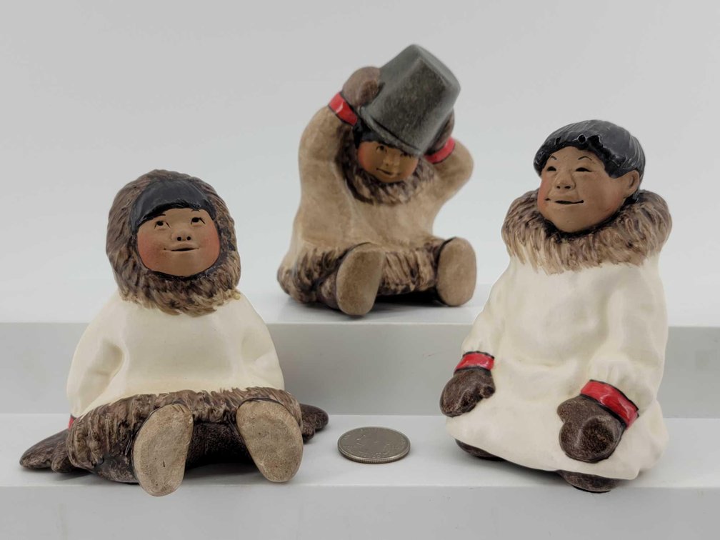 3x C. Alan Johnson Figurines