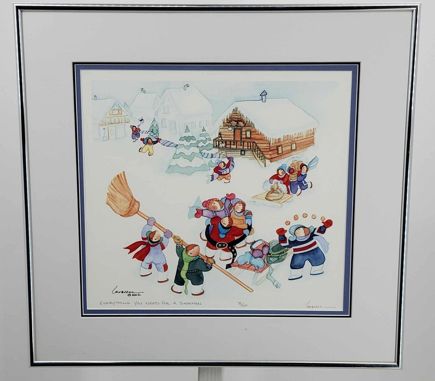 Barbara Lavallee "Everything You Need For a Snowman" Print
