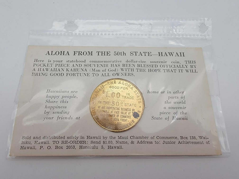 Hawaii Maui Statehood Coin