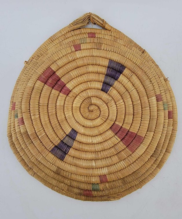 Vintage Eskimo Woven Grass Wall Hanging