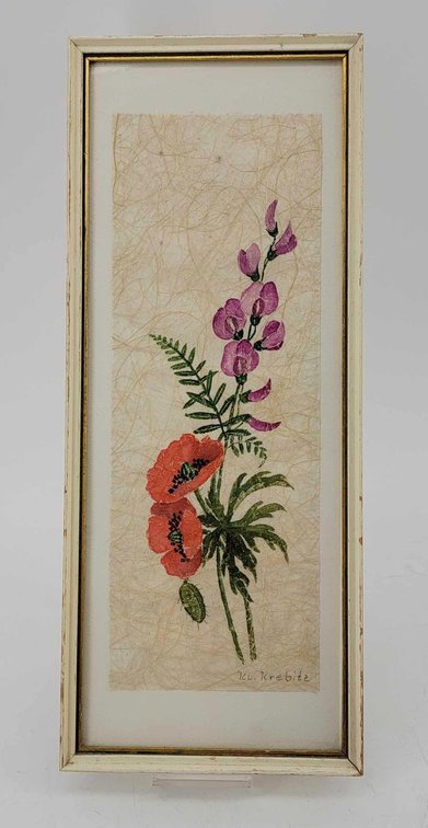 K. L. Krebitz Original Floral Painting 