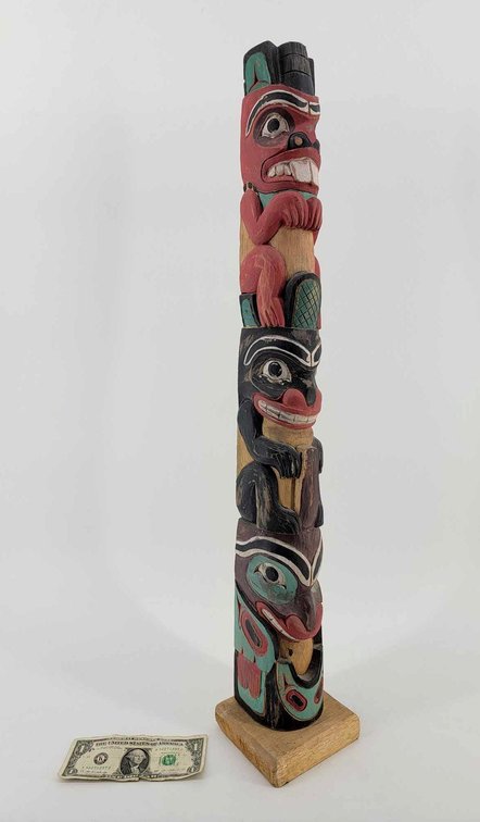 Northwest Style Wooden Totem Pole