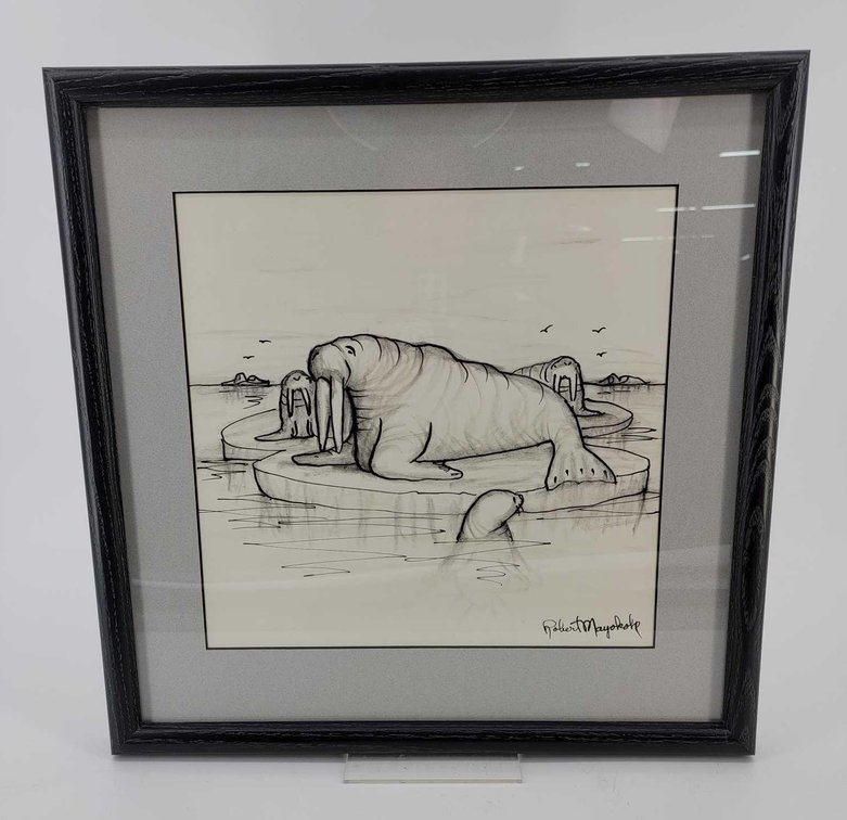 Robert Mayokok Original Ink Drawing