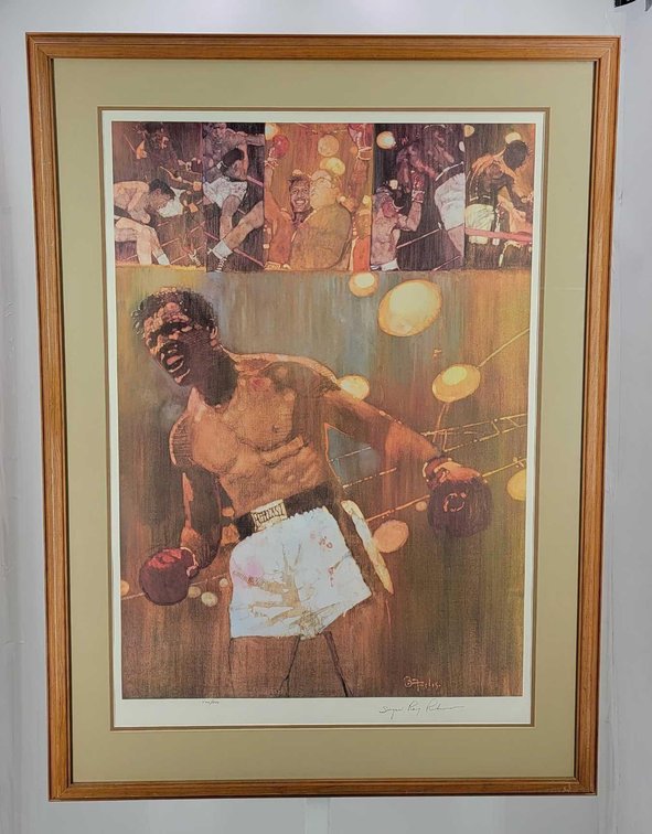Sugar Ray Robinson Signed Lithograph