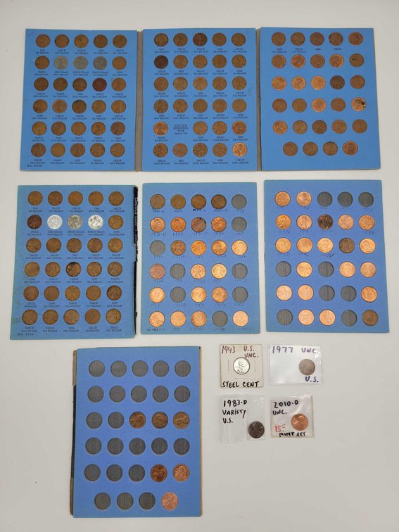 171 Sorted Lincoln Cents