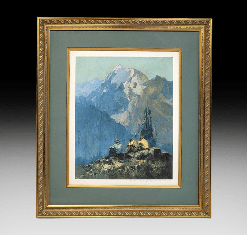 Eustace Paul Ziegler "Mountaineers, Copper River, Alaska" Print