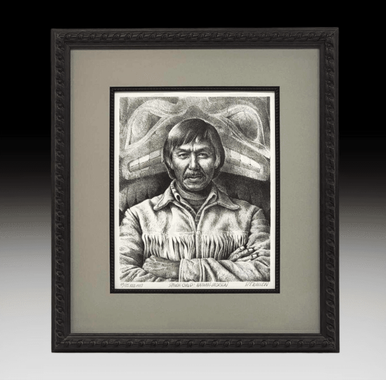 R.T. Wallen "Raven Child: Nathan Jackson" Stone Lithograph