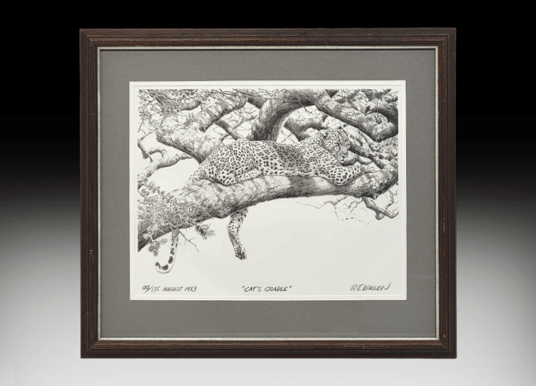 R.T. Wallen "Cat's Cradle" Stone Lithograph