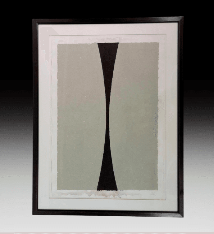 Ellsworth Kelly "Colored Paper Image XI"(Gray Curves with Brown) c.1976
