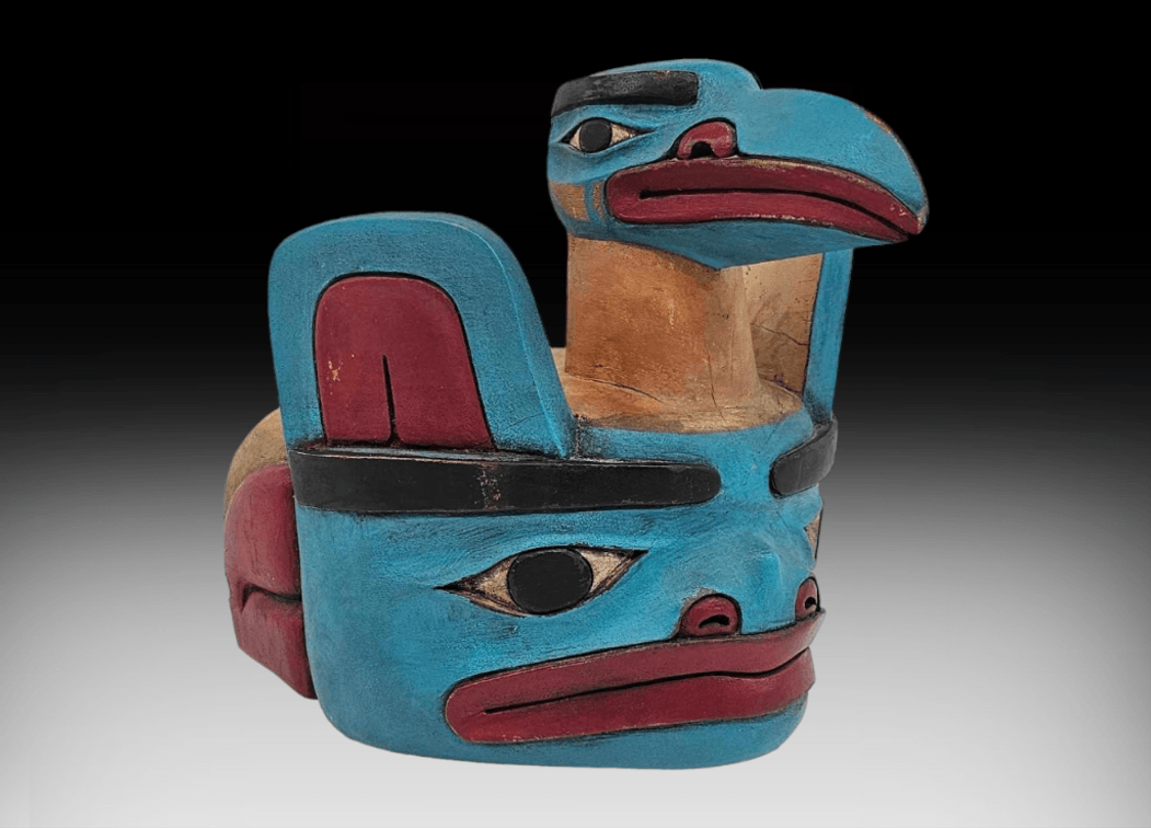 Charlie James "Bear Raven" First Nations Cedar Mask