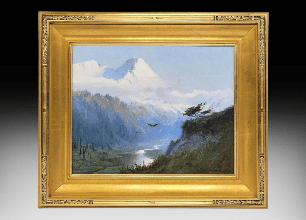 Sydney Laurence Oil Painting of Iron Mountain Near Seward, AK