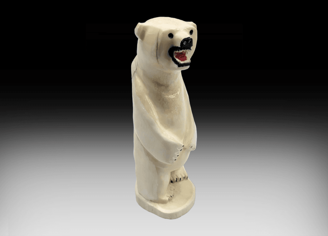 Walrus Tusk Standing Pregnant Polar Bear - Eric Tetpon