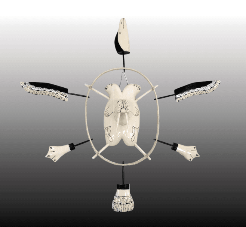 Walrus Tusk & Baleen Spirit Wheel  - D.T. Smith