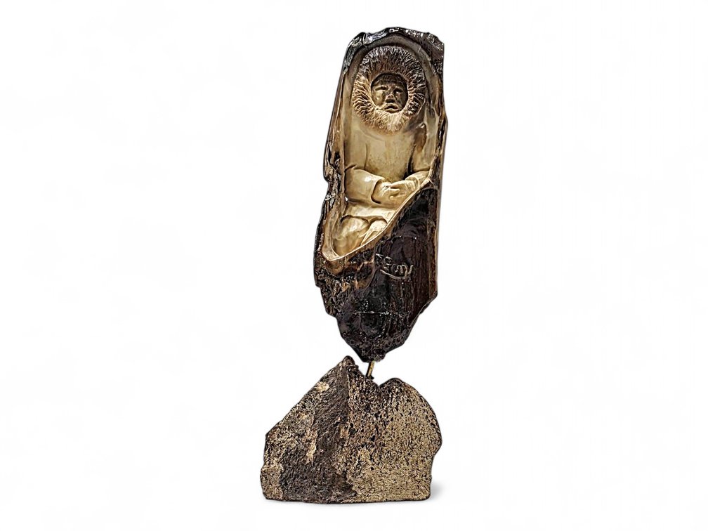 An Impressive Fossil Ivory Carved Figure