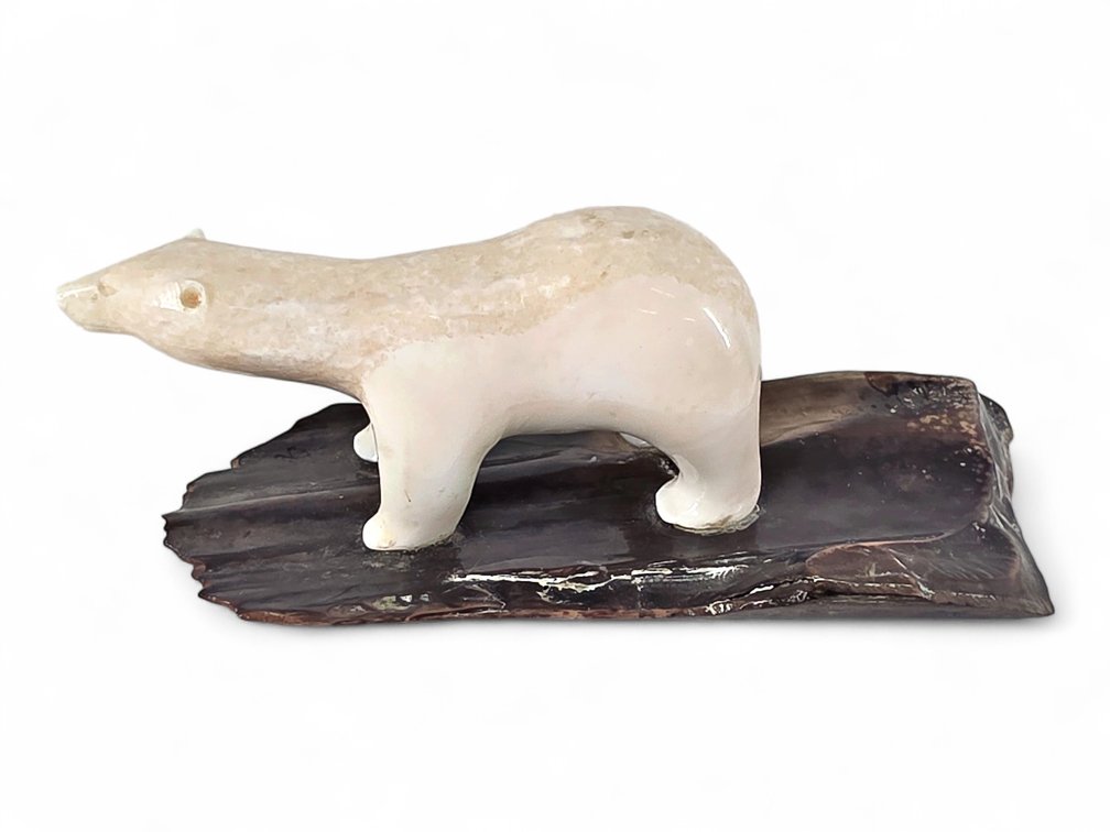 Walrus Ivory Polar Bear Carving