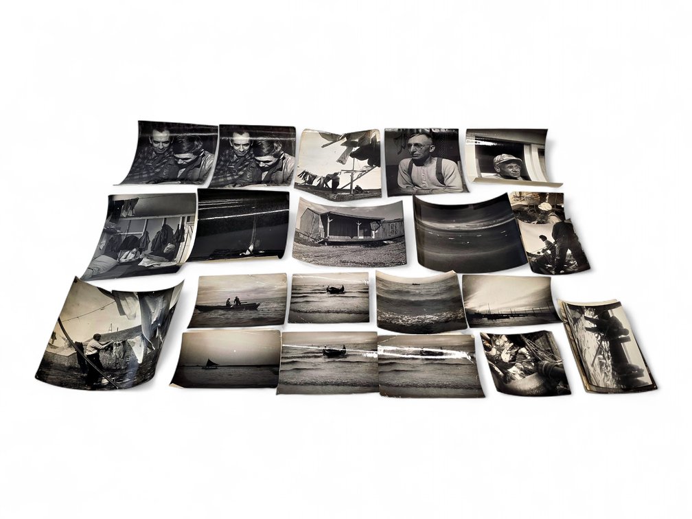 30x Harvey & Ellen Henne Goodale Estate Photographs - Umiak Hunting & Fishing Scenes, etc.