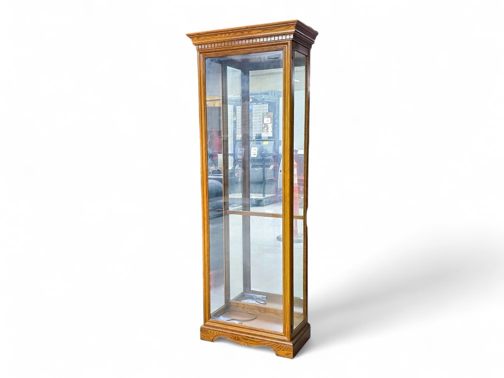 Philip Reinisch Co. Seven-Shelf Curio Cabinet w/ Light